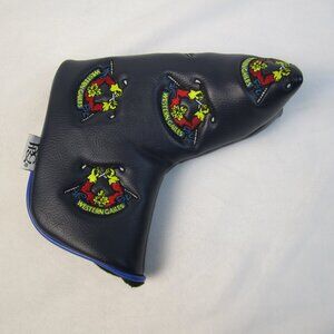 Western Gailes PRG Dark Blue Leather Blade Putter Cover